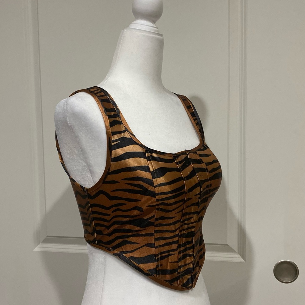 🐅 Satin Tiger Corset Top 🐅
